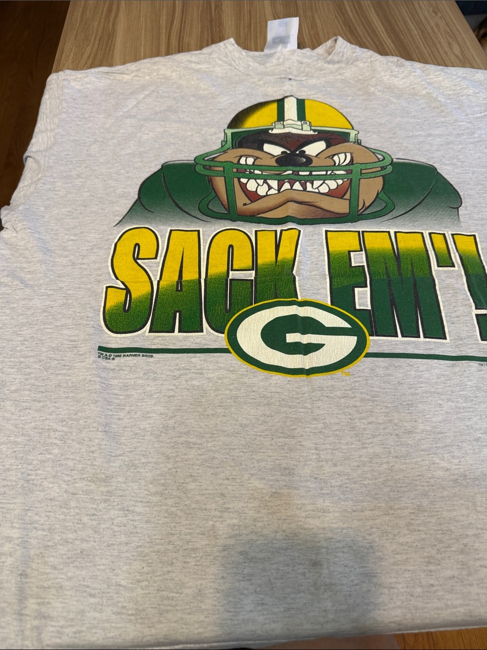 'Sack Em' Gray Graphic Tee